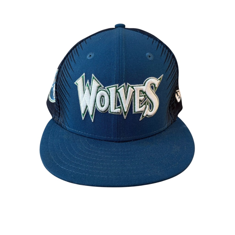 Minnesota Timberwolves NBA 75th Anniversary New Era 59FIFTY Fitted Hat Sz 7 1/4